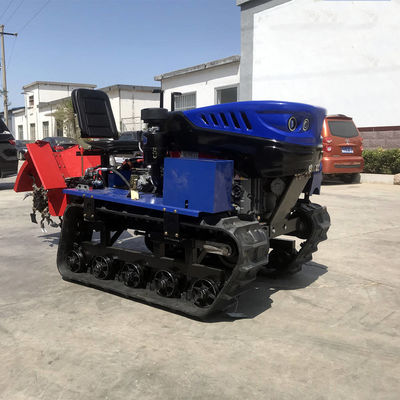 Red Blue Diesel Engine Tractor Farm Orchard Paddy Field Mini Tractor
