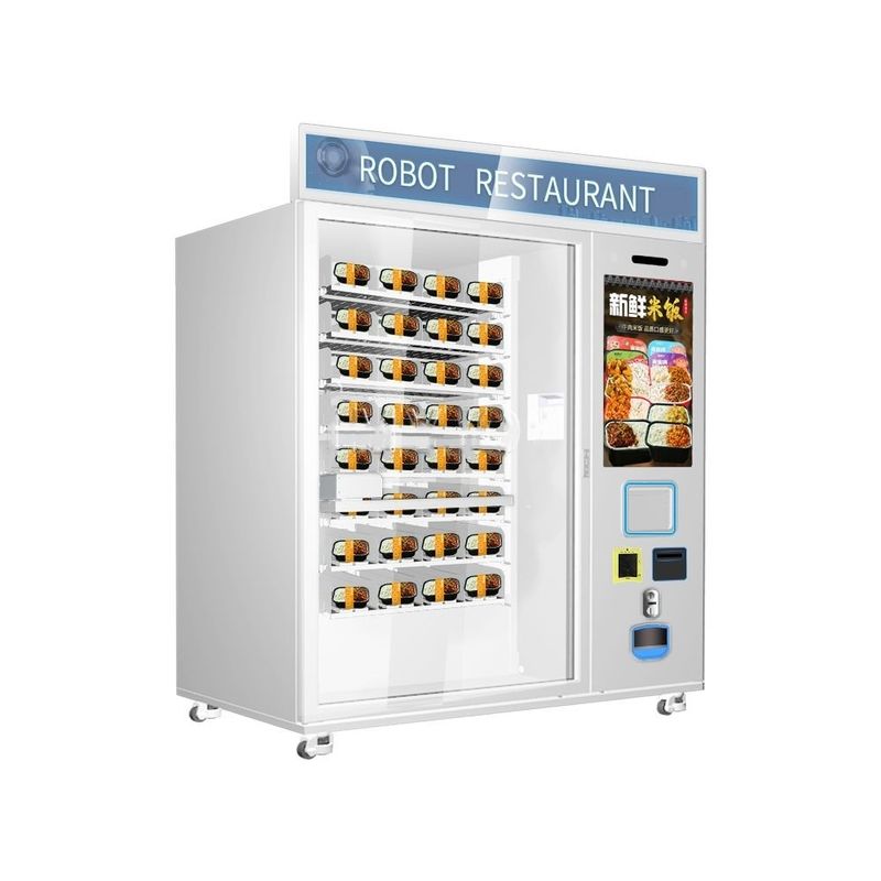 Hot Sale Fast Food Kaffee Cupcake Automatische 32 Zoll Touchscreen Mikrowelle Heizung Verkaufsautomat