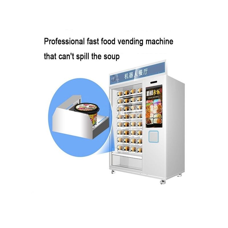 Hot Sale Fast Food Kaffee Cupcake Automatische 32 Zoll Touchscreen Mikrowelle Heizung Verkaufsautomat
