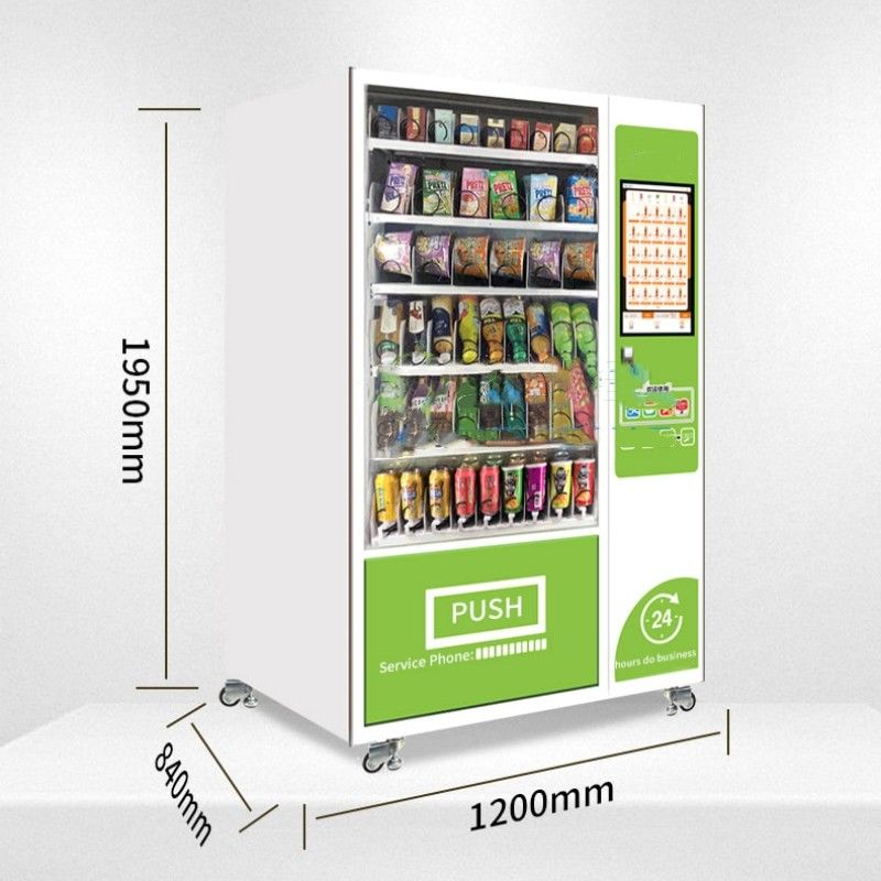 24h Selbstbedienung Automatischer Touchscreen Kombo Getränk Snack Verkaufsautomaten Distributor Automatischer Verkäufer