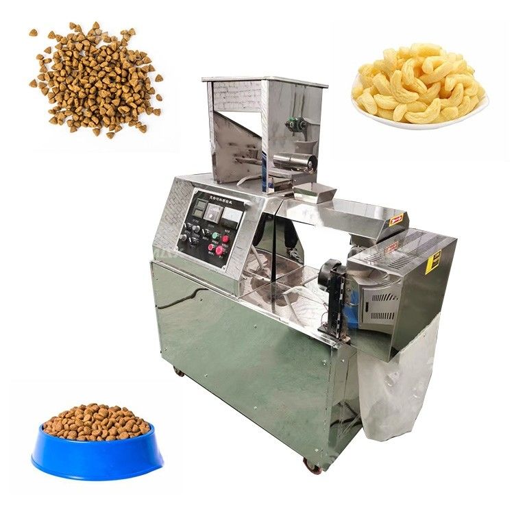 5.5kw Snackbar Twin Screw Extruder Puffed Corn Chips Snacks Lebensmittelherstellung Maschine