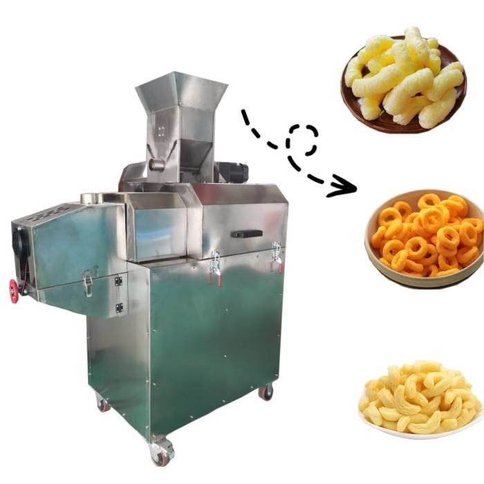 Einfache Bedienung Edelstahl Maisspuff-Machmaschine für Snack-Lebensmittel Extrusion