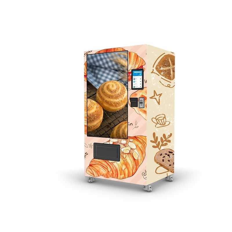 50W Automatisches Brot Snack Lebensmittel und Getränke Produkte Qr Pay Verkaufsautomaten